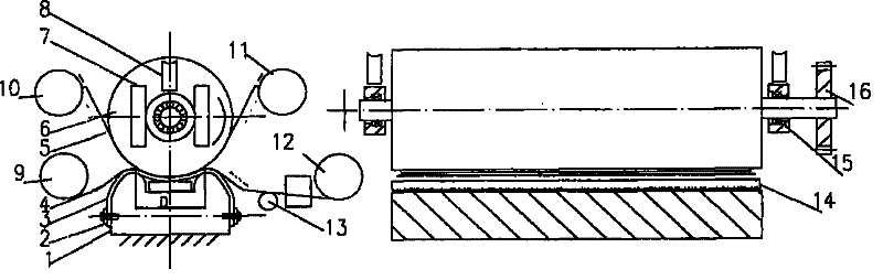 Transfer printing device for cold-transfer decorating machines