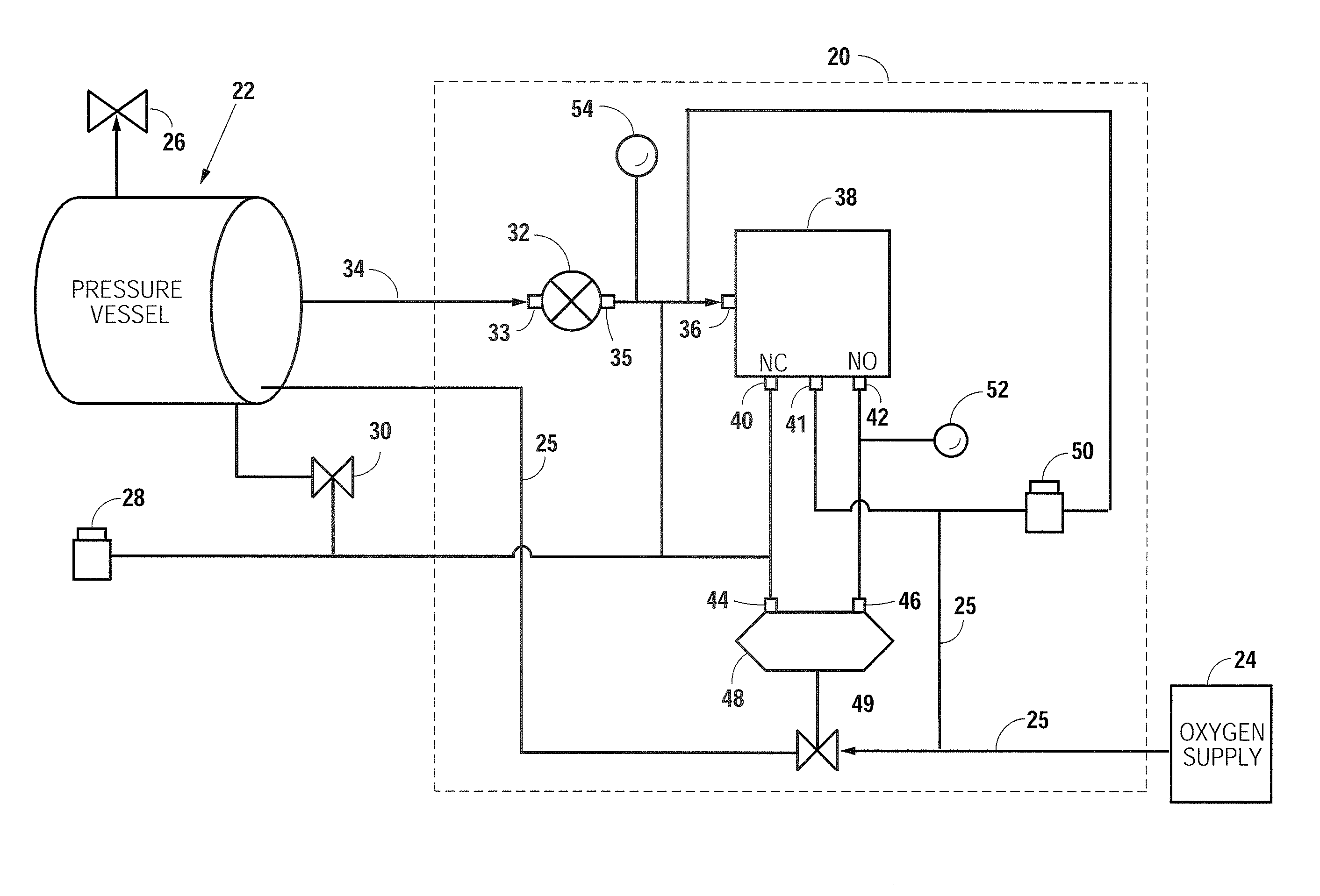 Overpressure Protection System and Method for a Hyperbaric Chamber