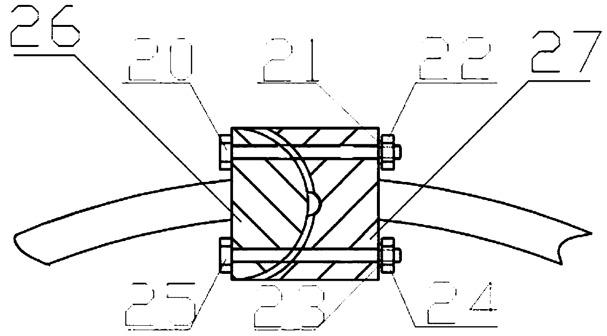 Removable ring steel wire rope fixing mechanism