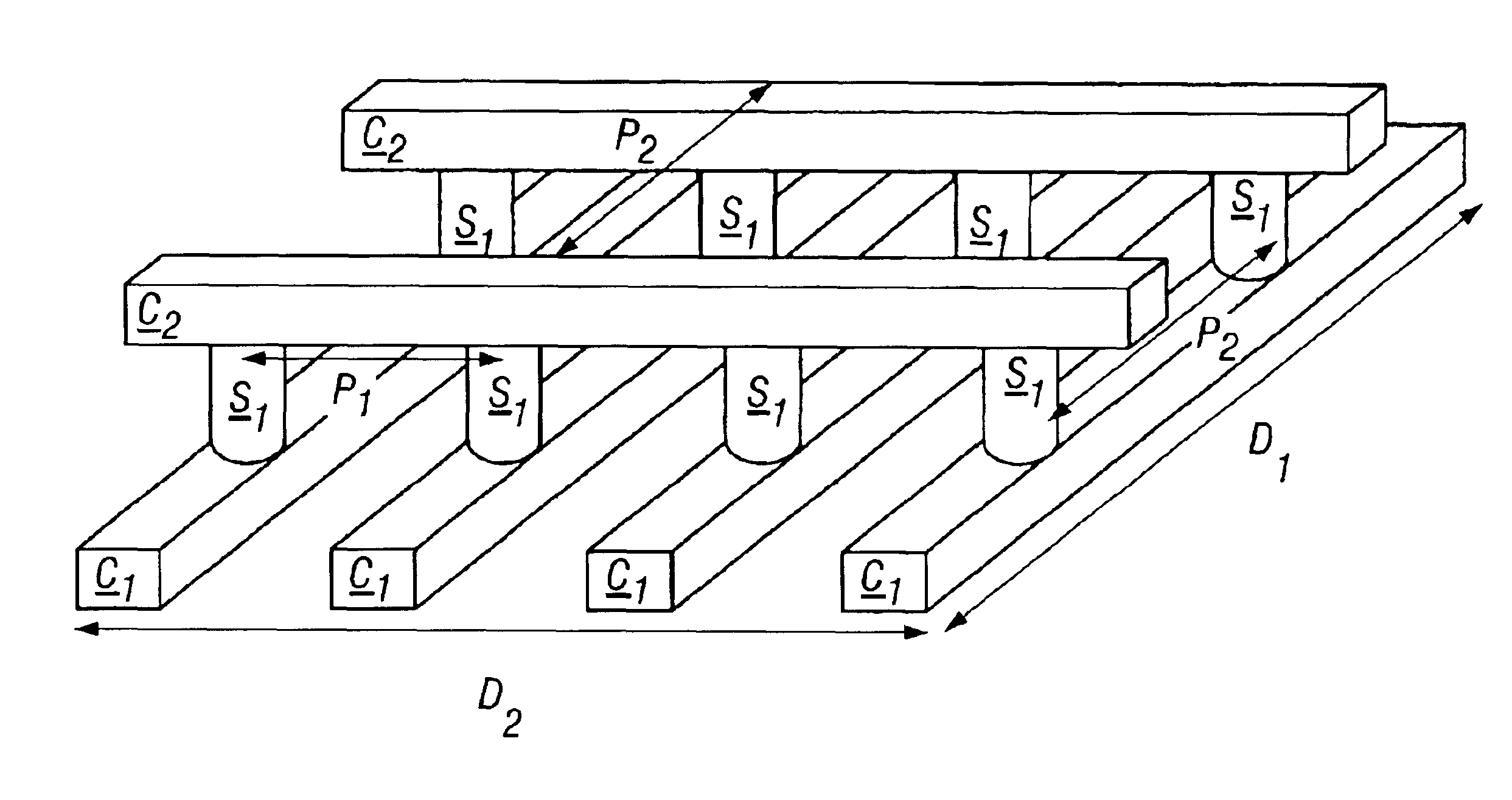High-density three-dimensional memory cell