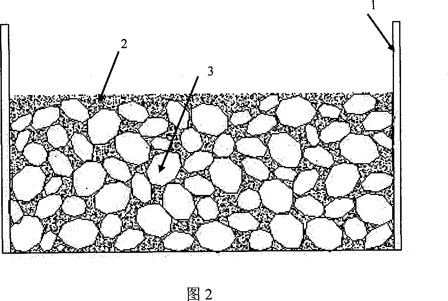 Jackstone-type rockfill concrete construction method