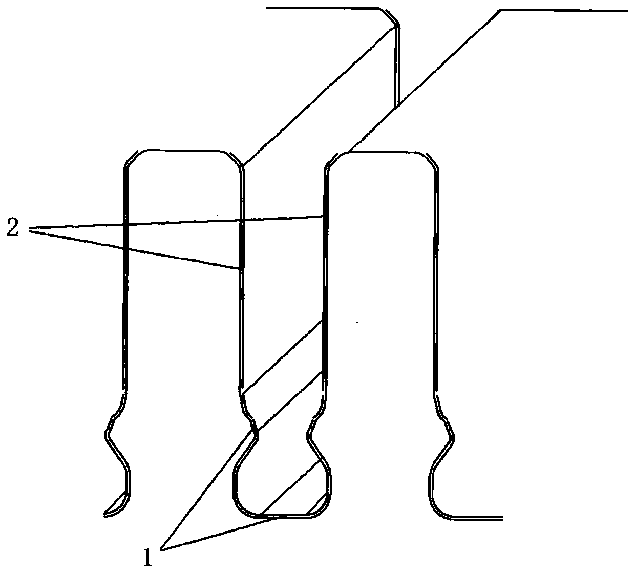 Method for broaching deformation and eliminating cutter receiving edges of large axial mortise notch