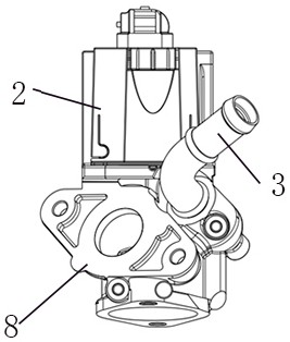 EGR valve temperature field test method