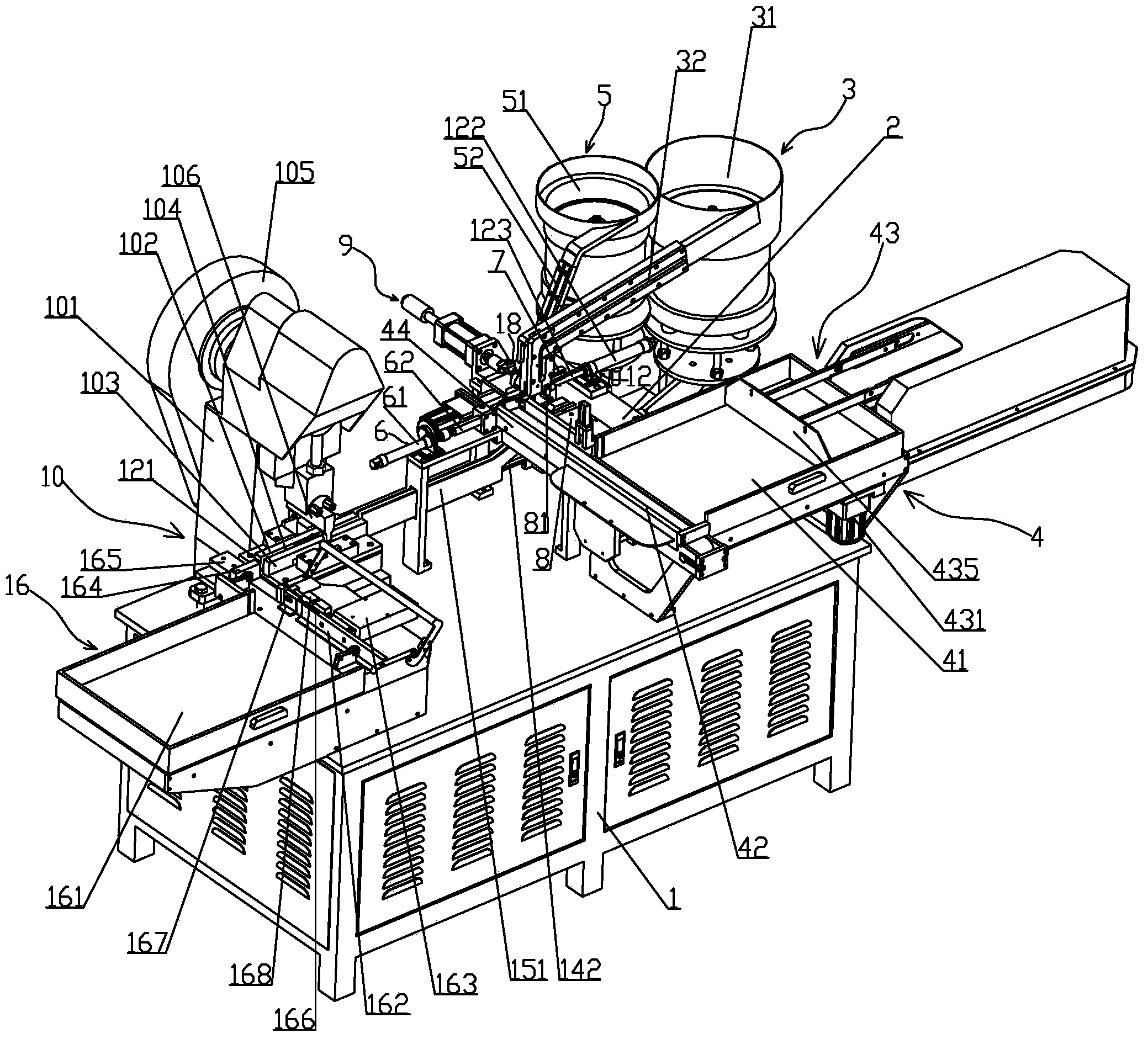 Automatic assembling pulley riveting machine