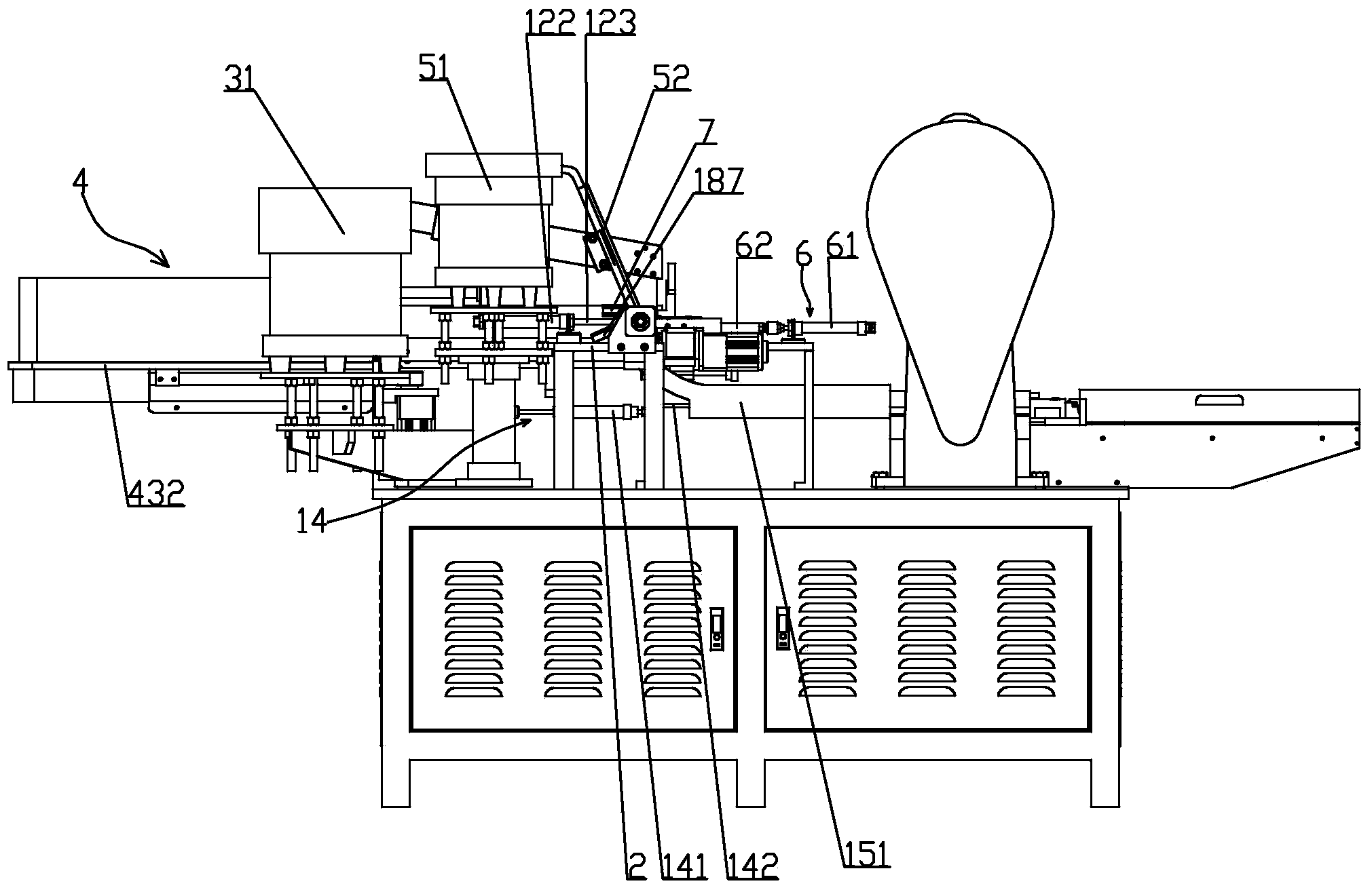 Automatic assembling pulley riveting machine