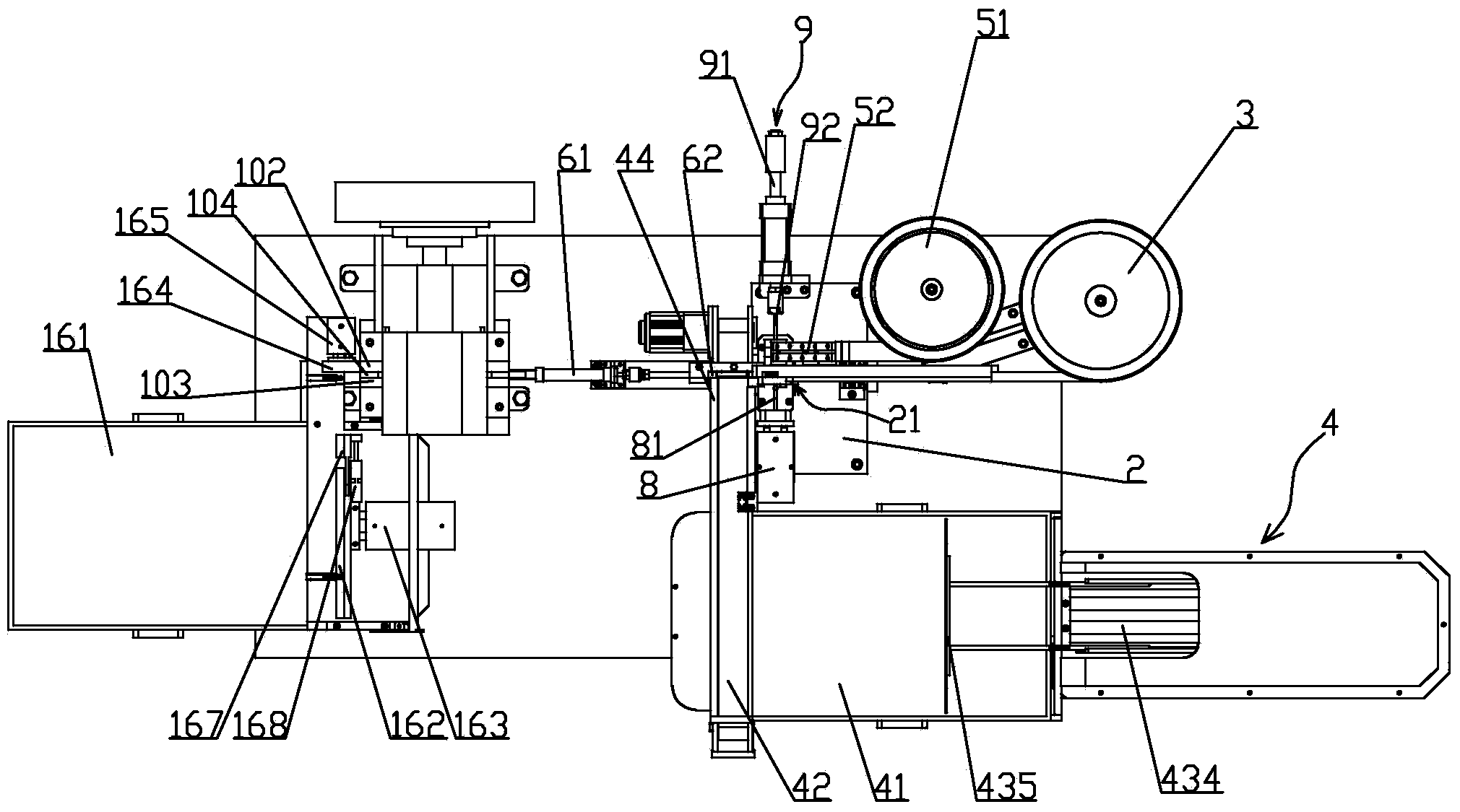 Automatic assembling pulley riveting machine