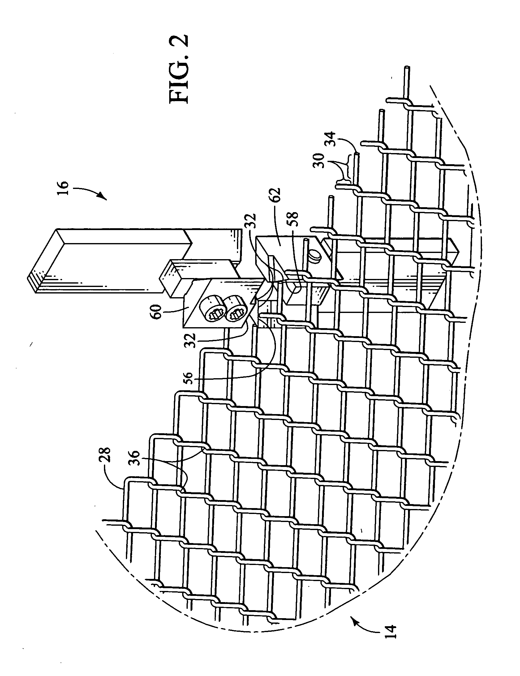 Apparatus and method for making an improved chain link fabric