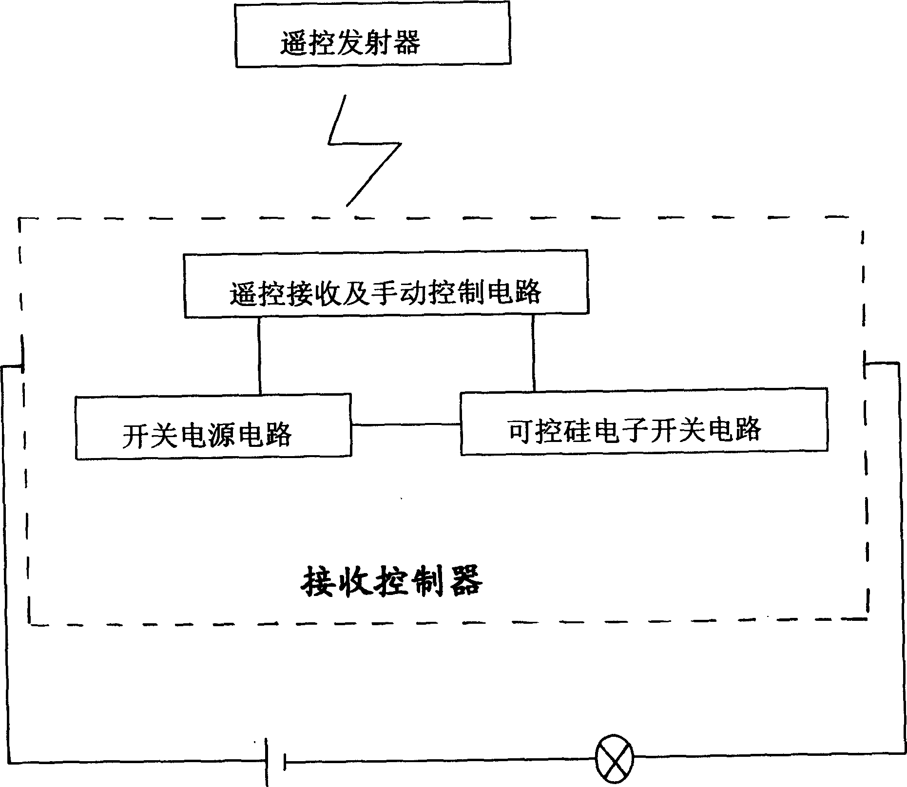 Tandem type remote controller employing switching power supply