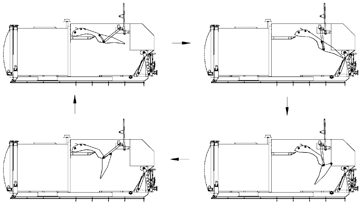 Movable garbage compression device