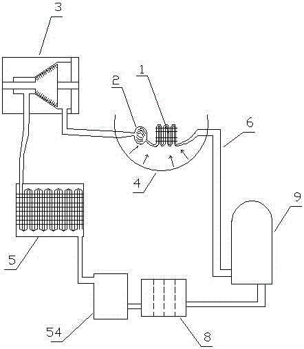 Solar heat energy power system based on semiconductor condensation