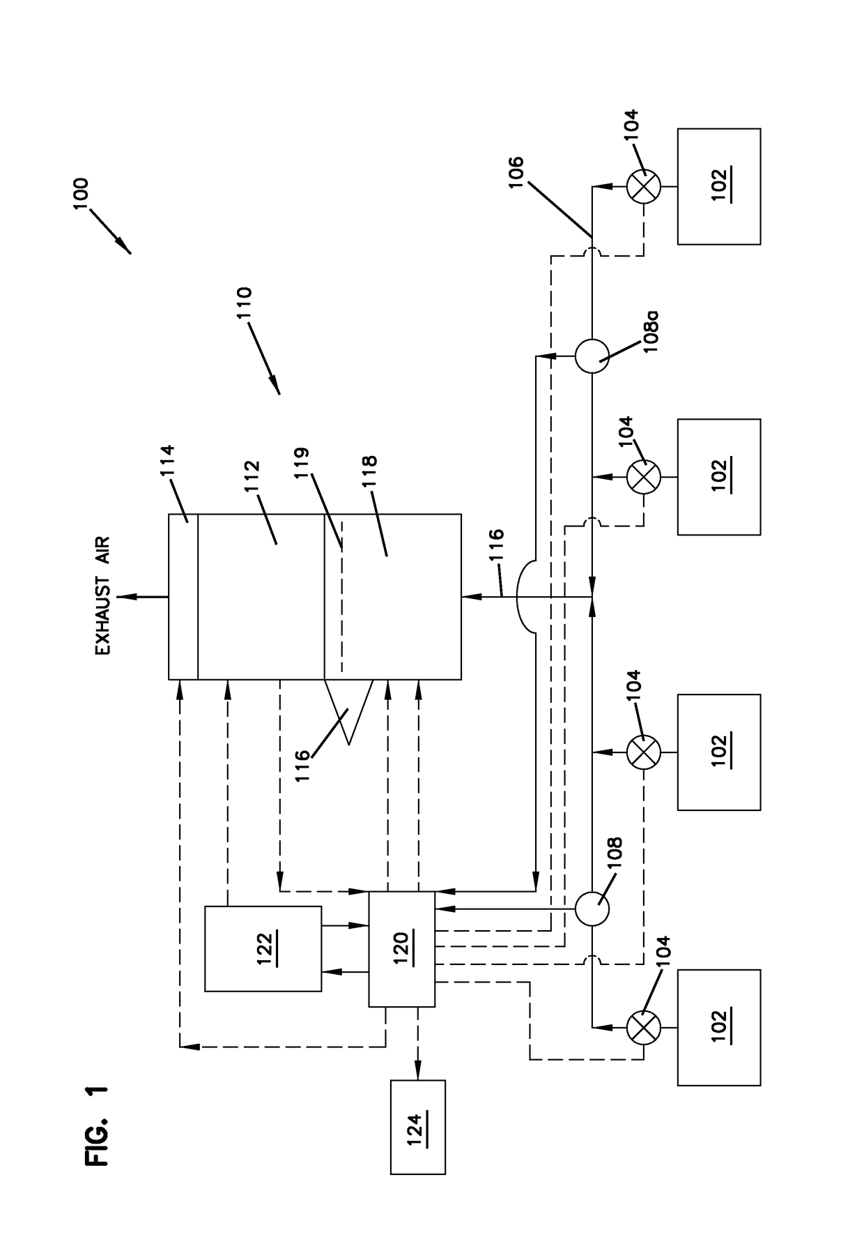 Variable-volume exhaust system