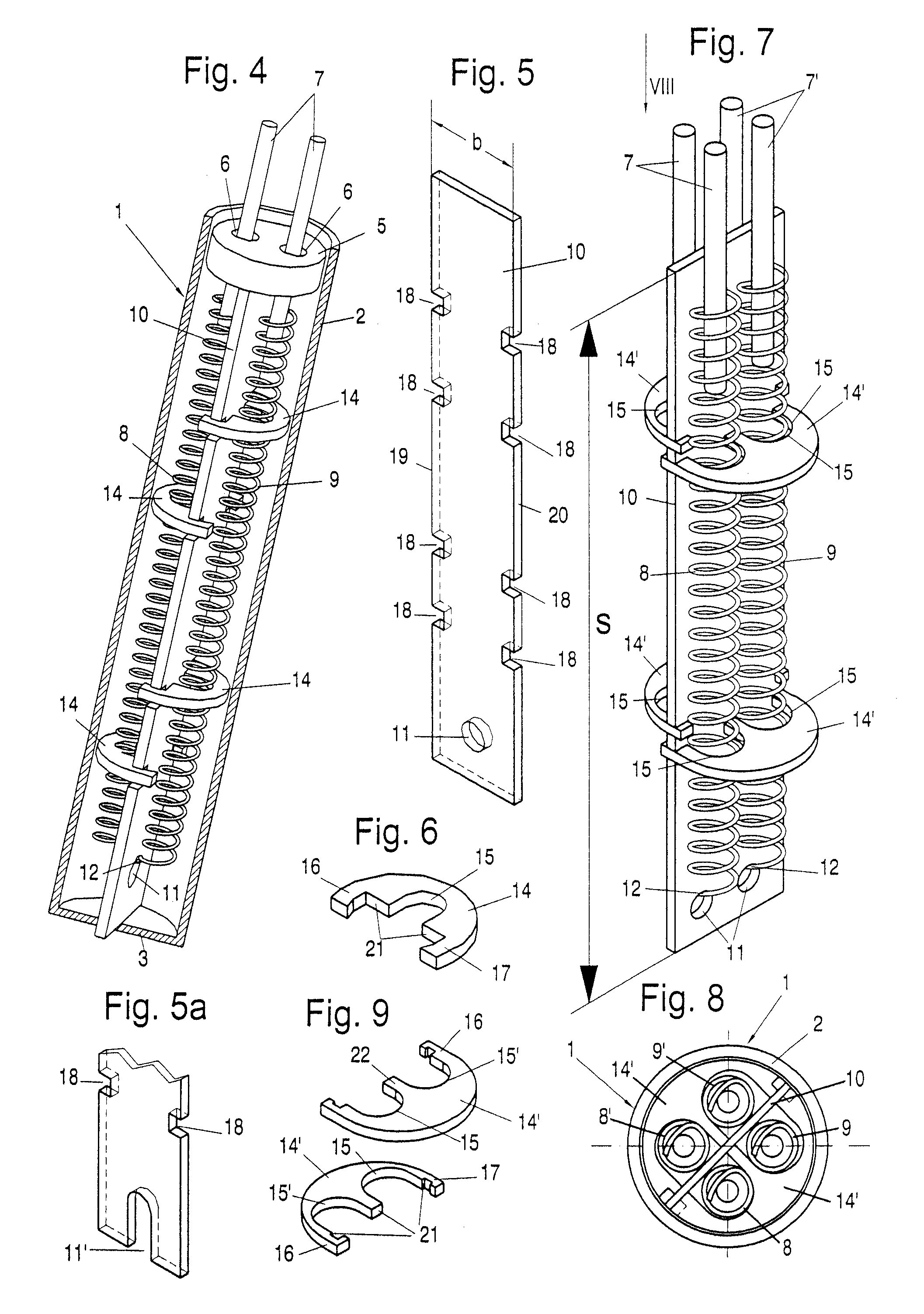 Compressed cartridge heater