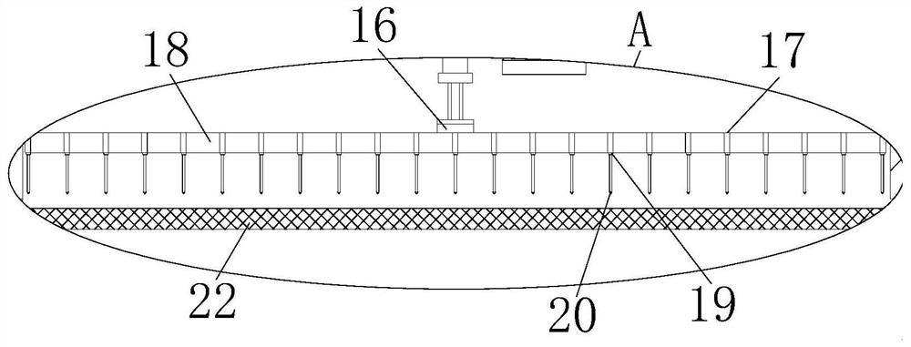 Dust absorbing device for civil engineering