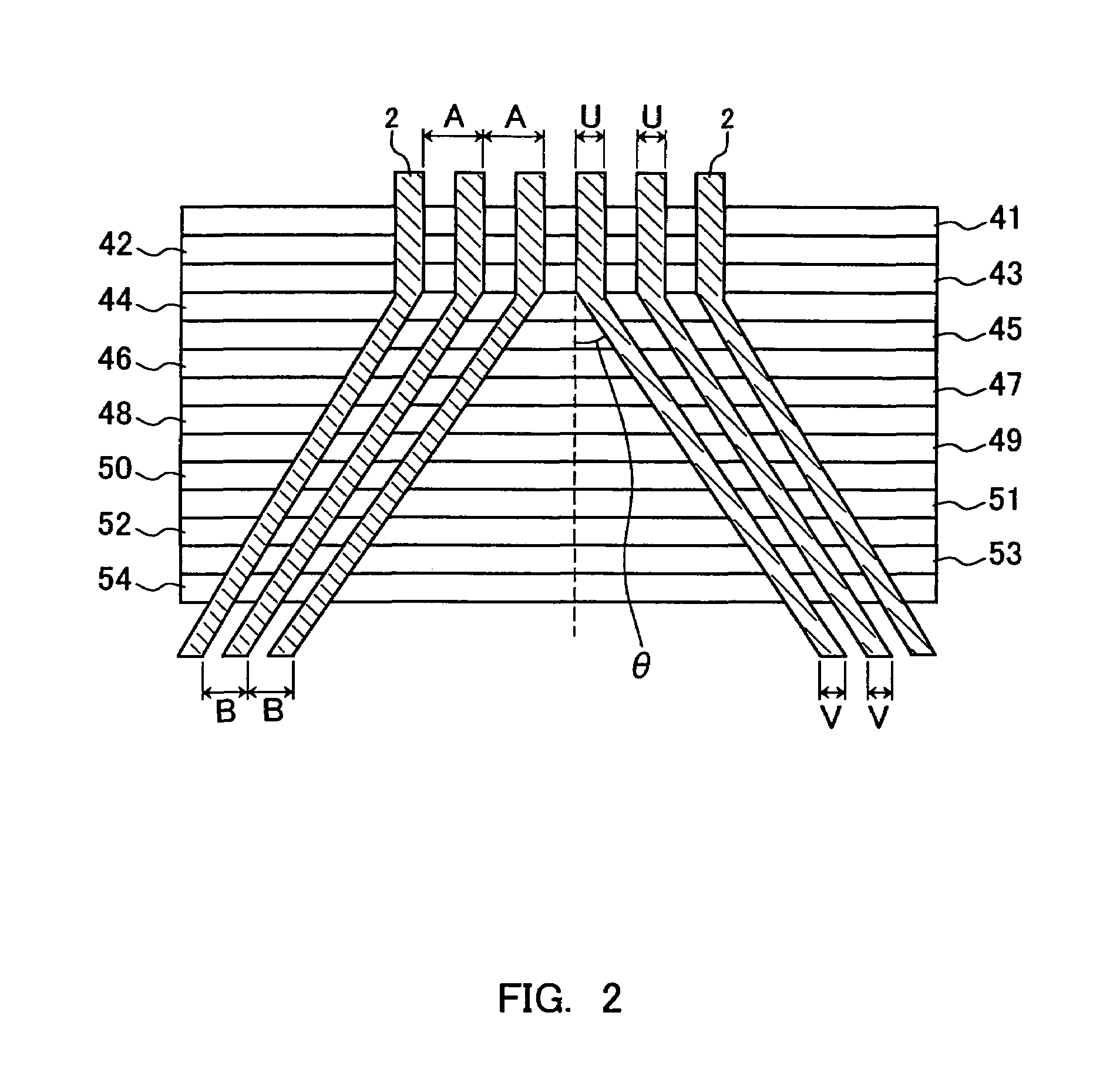 Imaging device with vertical charge transfer paths having appropriate lengths and/or vent portions