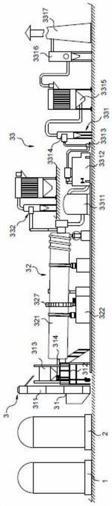 A powder activated carbon regeneration system and regeneration method