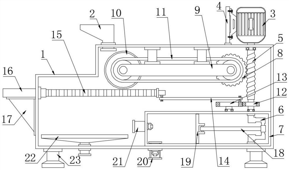 A breeding seed material removal device for agricultural research