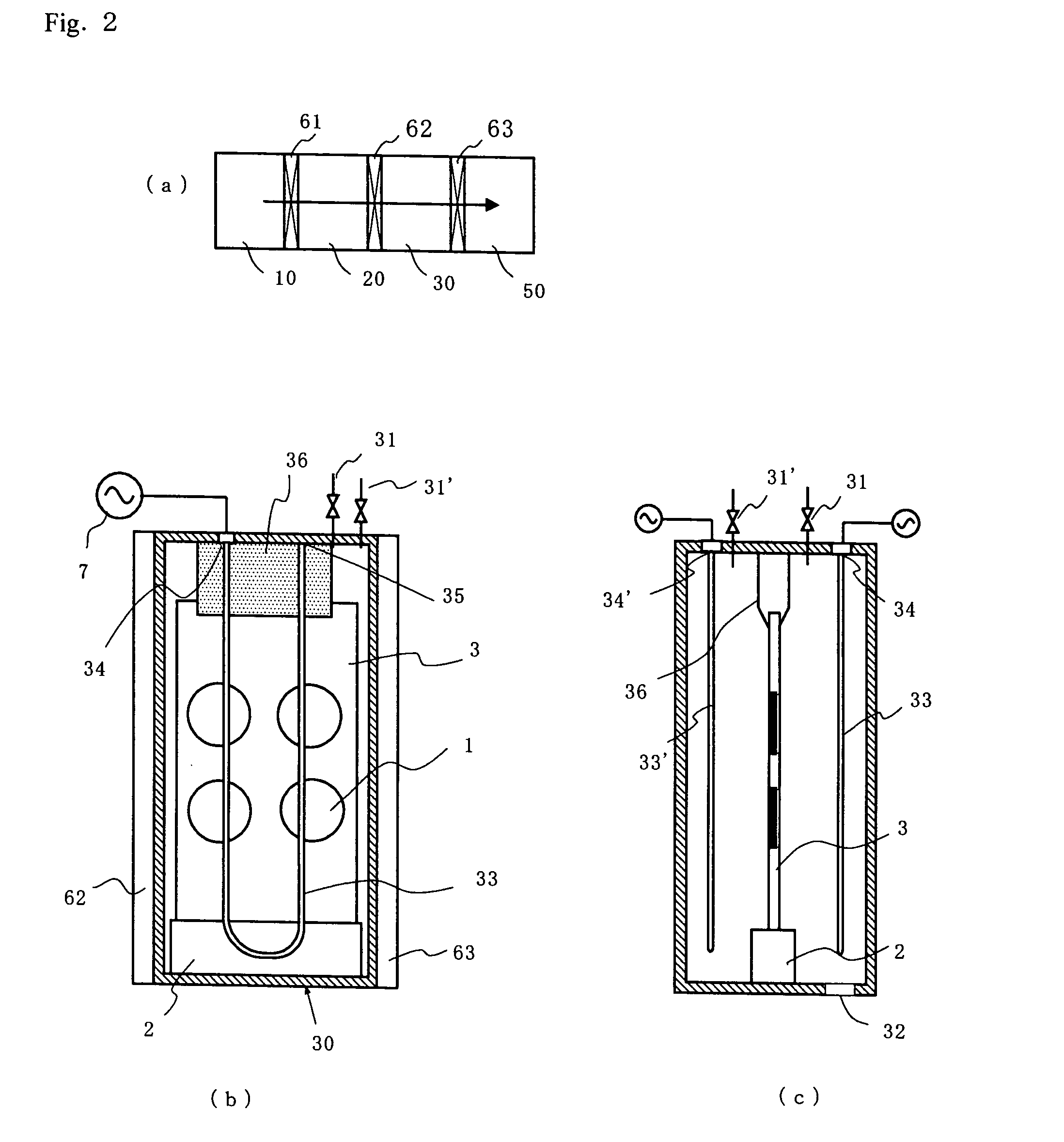 Method and device for plasma cvd