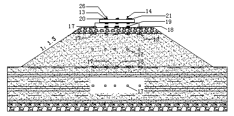 Preparation method of physical model test device for large-cycle accelerated loading of railway subgrade