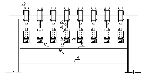 Preparation method of physical model test device for large-cycle accelerated loading of railway subgrade