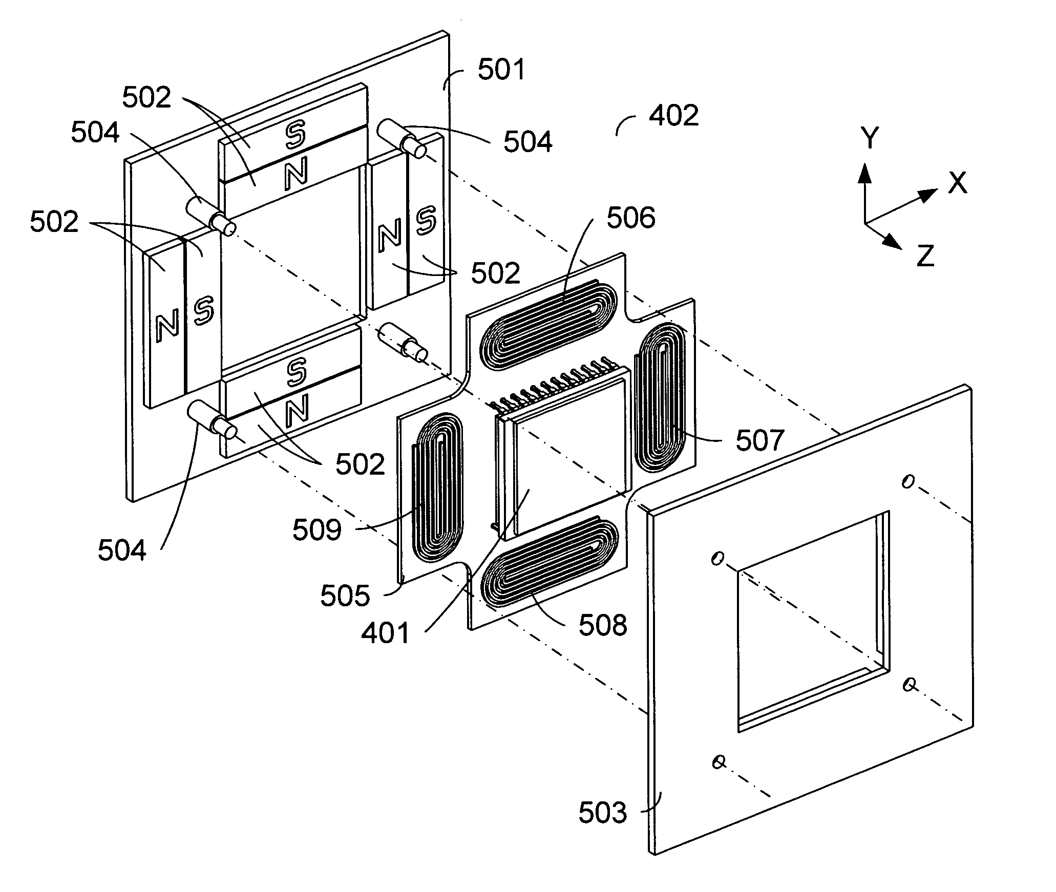 Flexible suspension for image stabilization