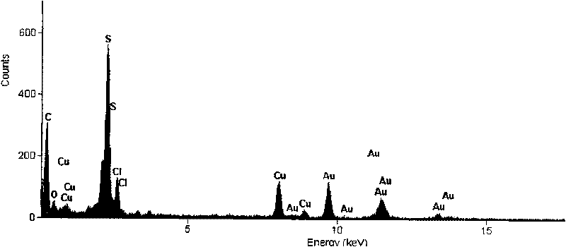 Synthetic method of solid phase catalyst with organic microballoons load gold nano grain