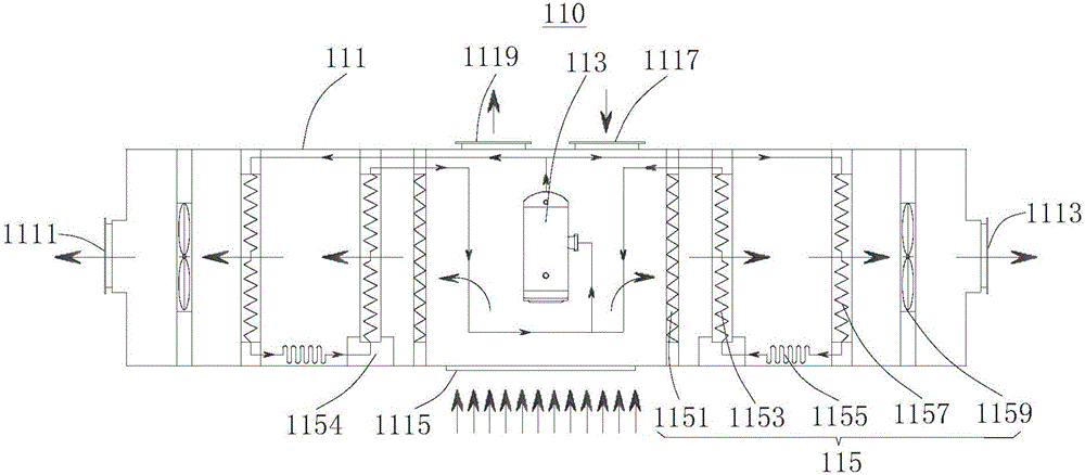 Mixed-flow mosquito-repellent incense drying device and mosquito-repellent incense drying system