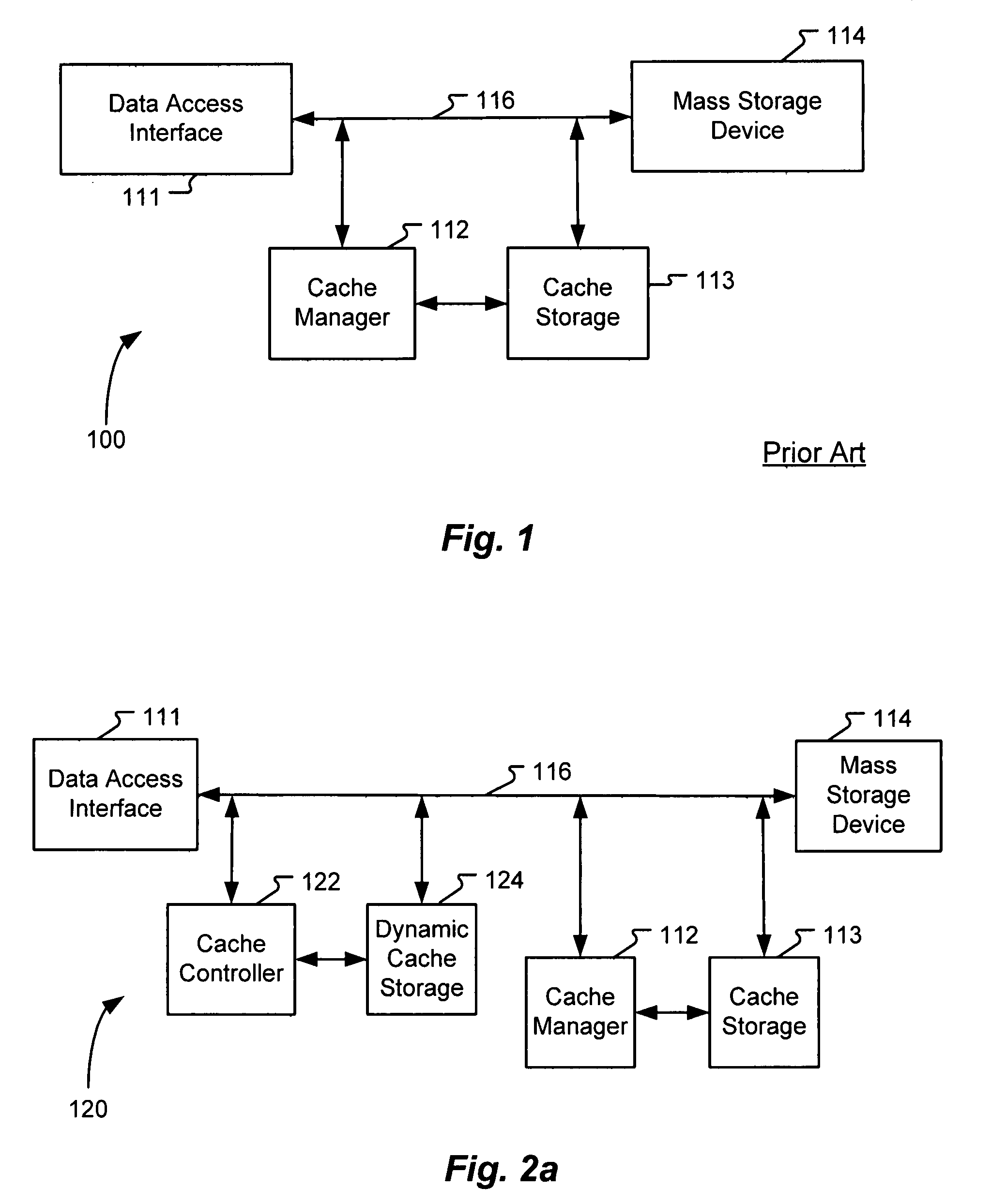 System and method for implementing a dynamic cache for a data storage system