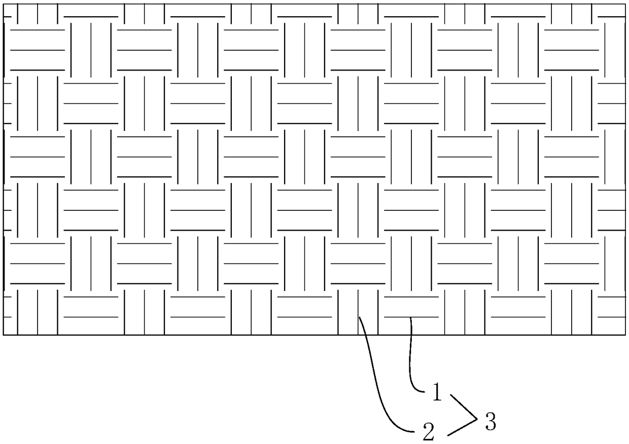 One-way tearable fabric for automobile harness tape