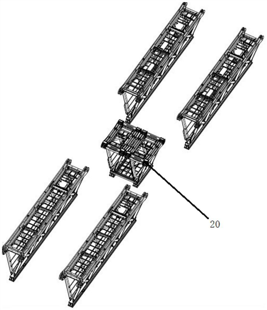 Tower crane upper structure and flat-top tower crane