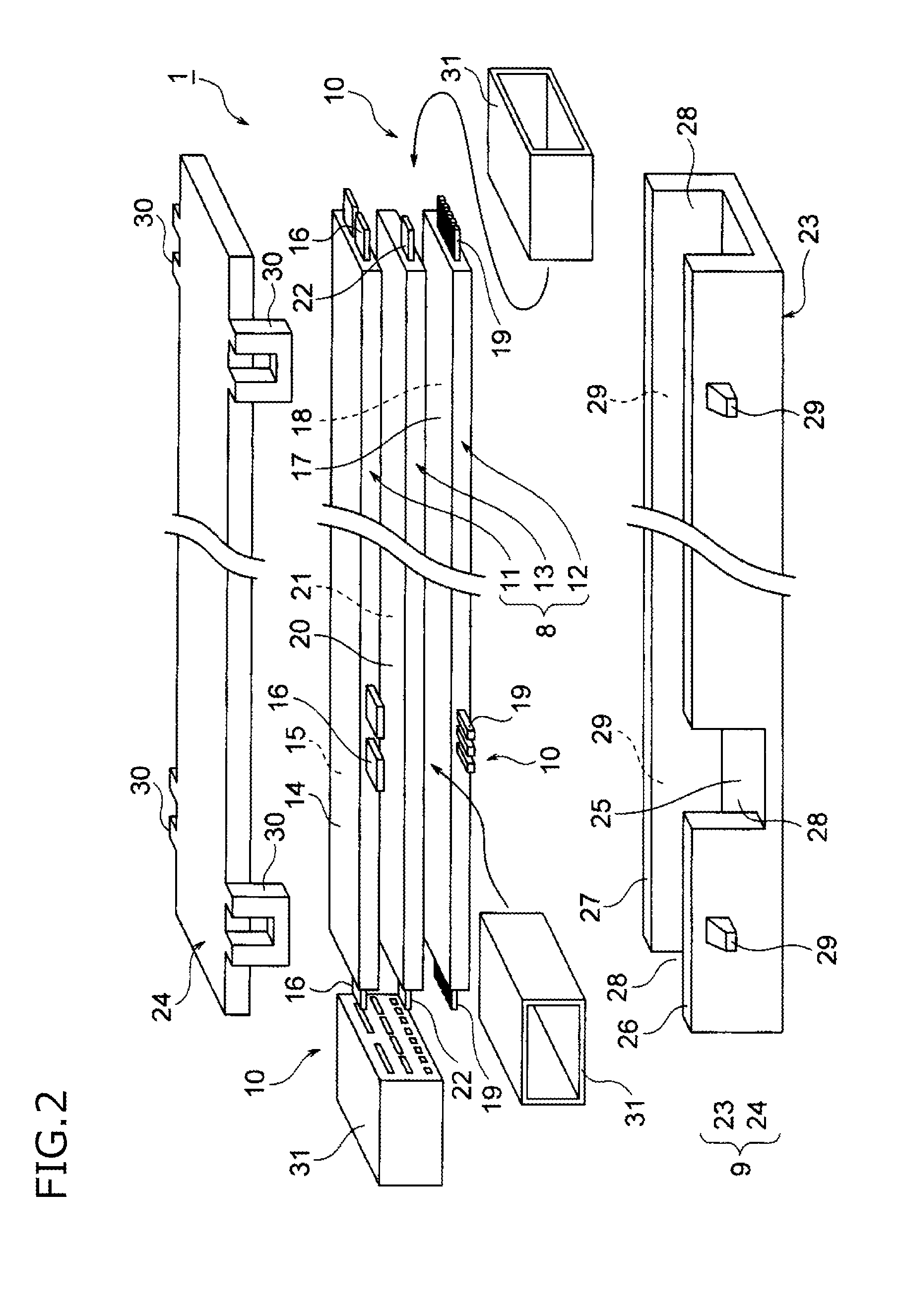 Flat wiring body module