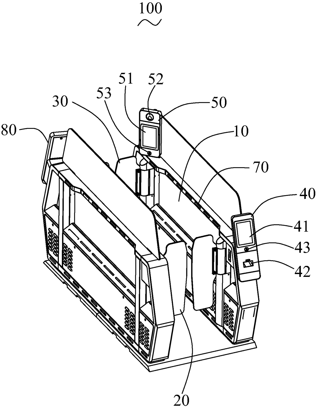 High-speed railway gate pass method and system