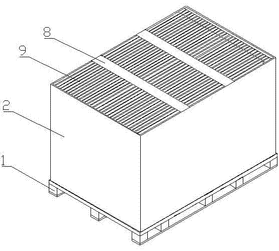 Packing box set for double-glass solar assemblies