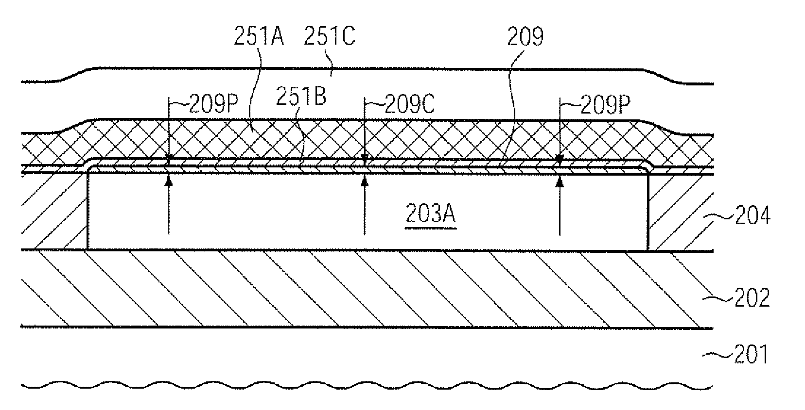 Reduction of thickness variations of a threshold semiconductor alloy by reducing patterning non-uniformities prior to depositing the semiconductor alloy