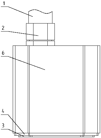 A nozzle for non-contact large character inkjet printer