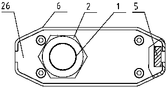 A nozzle for non-contact large character inkjet printer