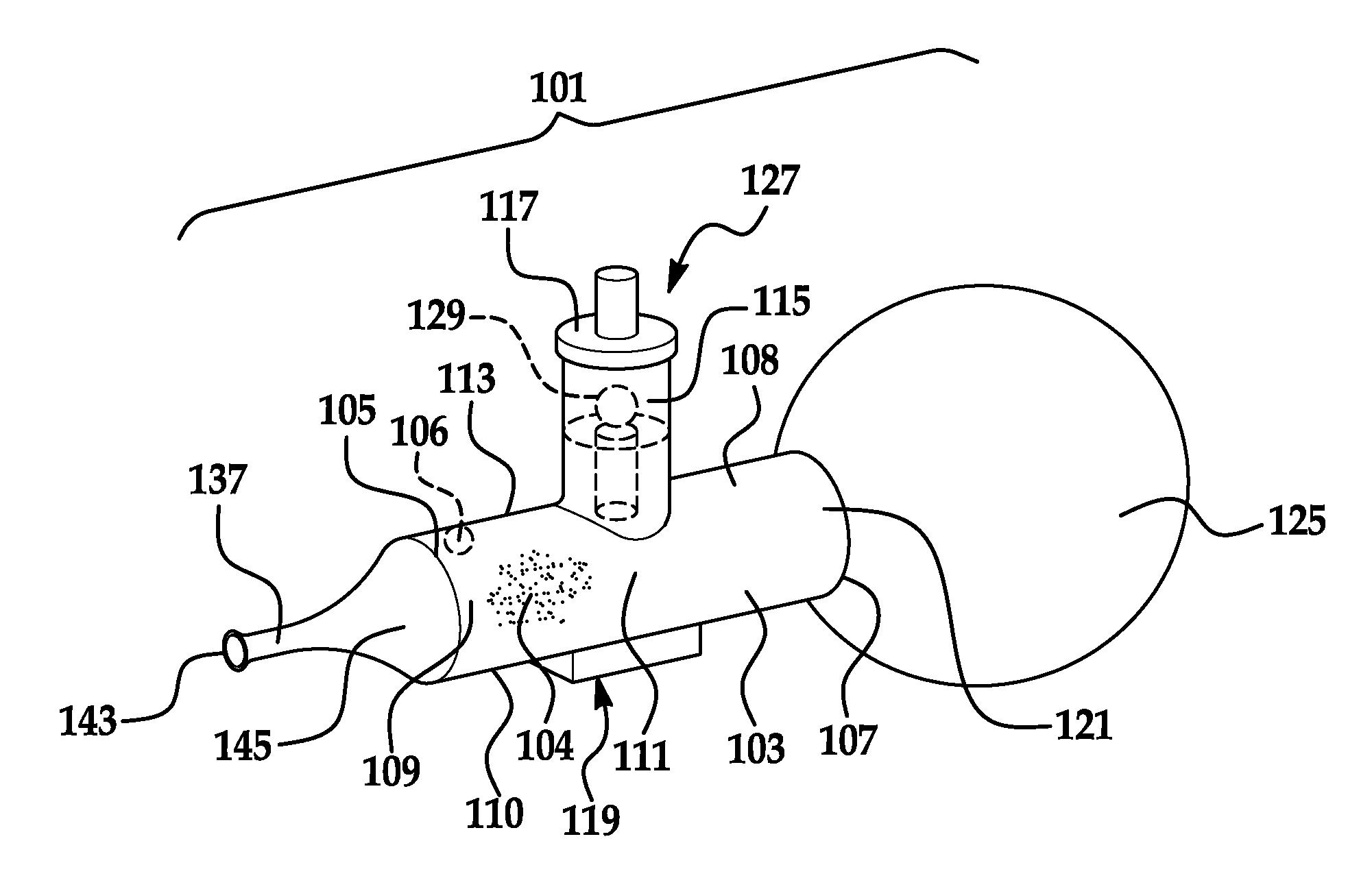 Lung aerosol collection device