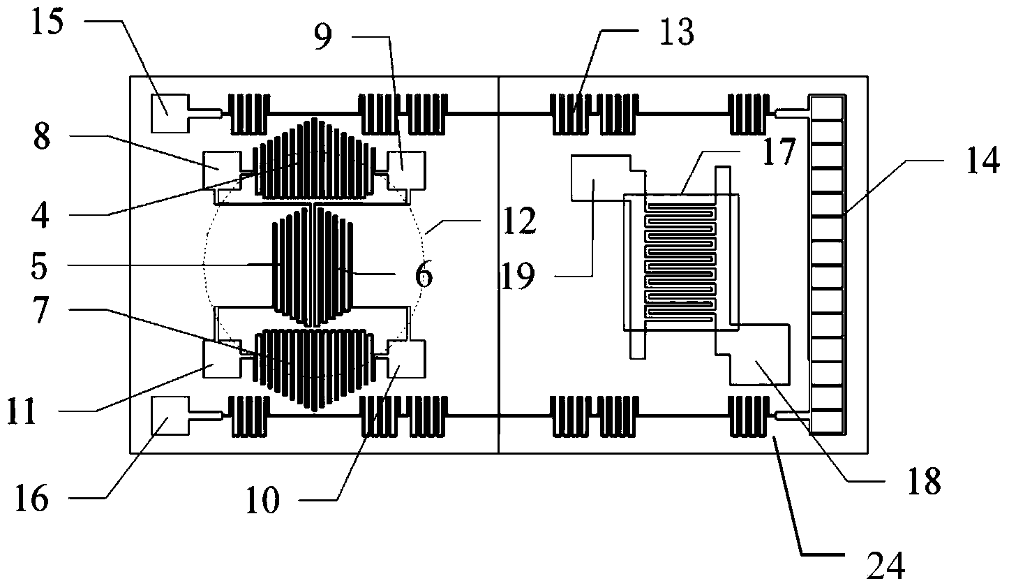 Multi-physical measurement sensor chip and production method thereof