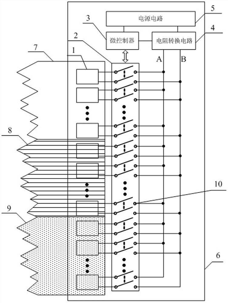 A device for measuring ice thickness based on piezoresistive sensor