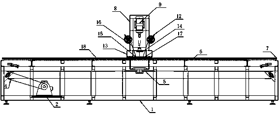 Straight-grain wire drawing machine