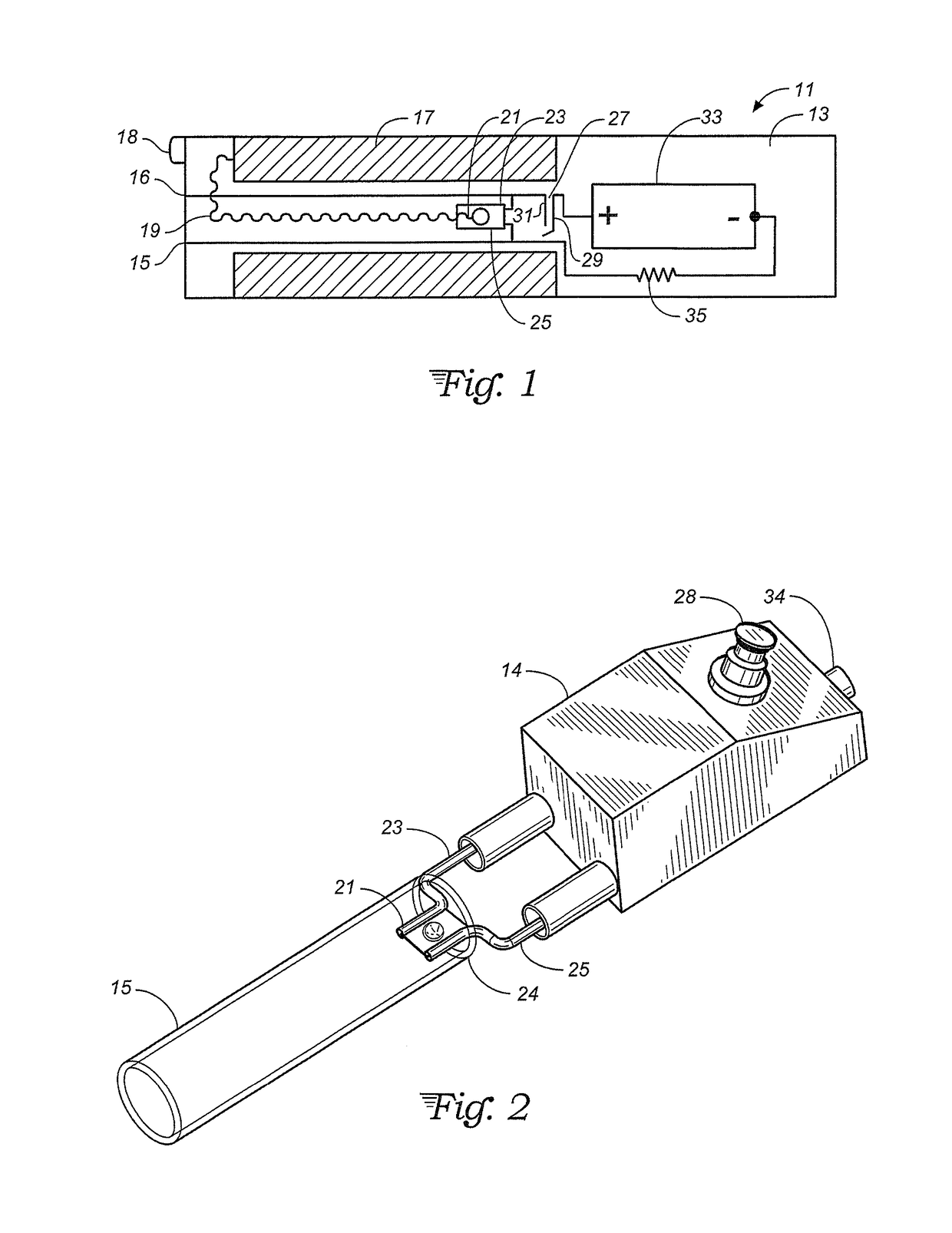 Electric wick and heater for portable vaporizer