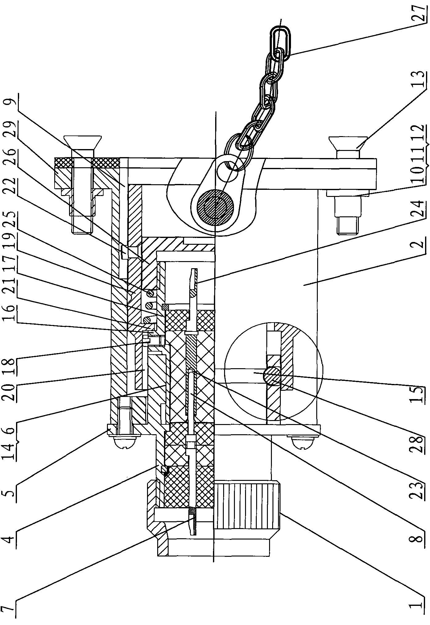 Separation-type switching control electric connector