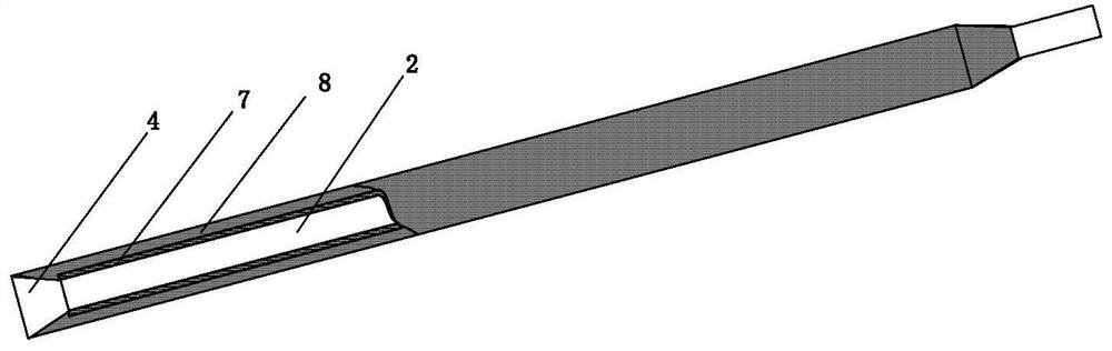 A kind of double-layer medicine skin of arc planing cutting strip and preparation method thereof