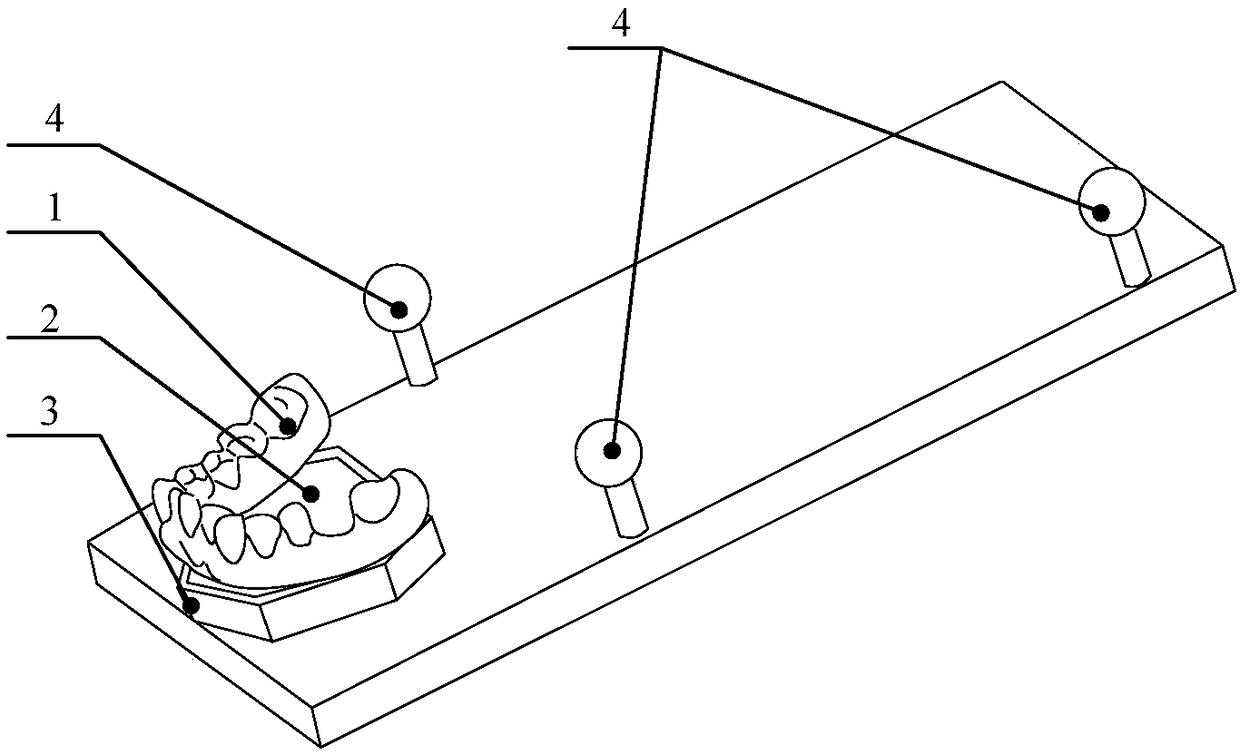 Registration method for visual navigation of dental implant surgery and electronic device