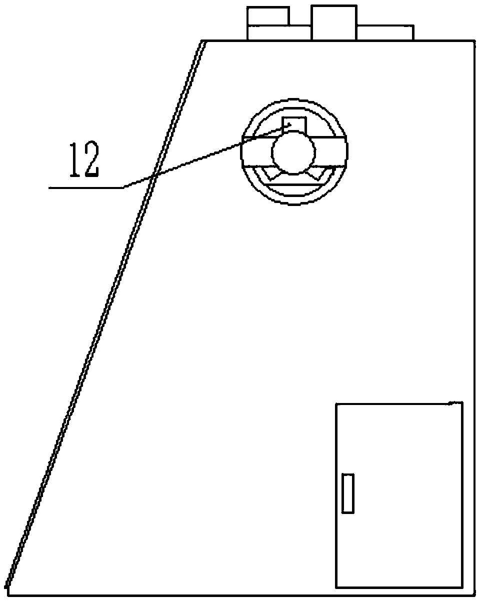 Agricultural environment adjusting device for seedling growing greenhouse