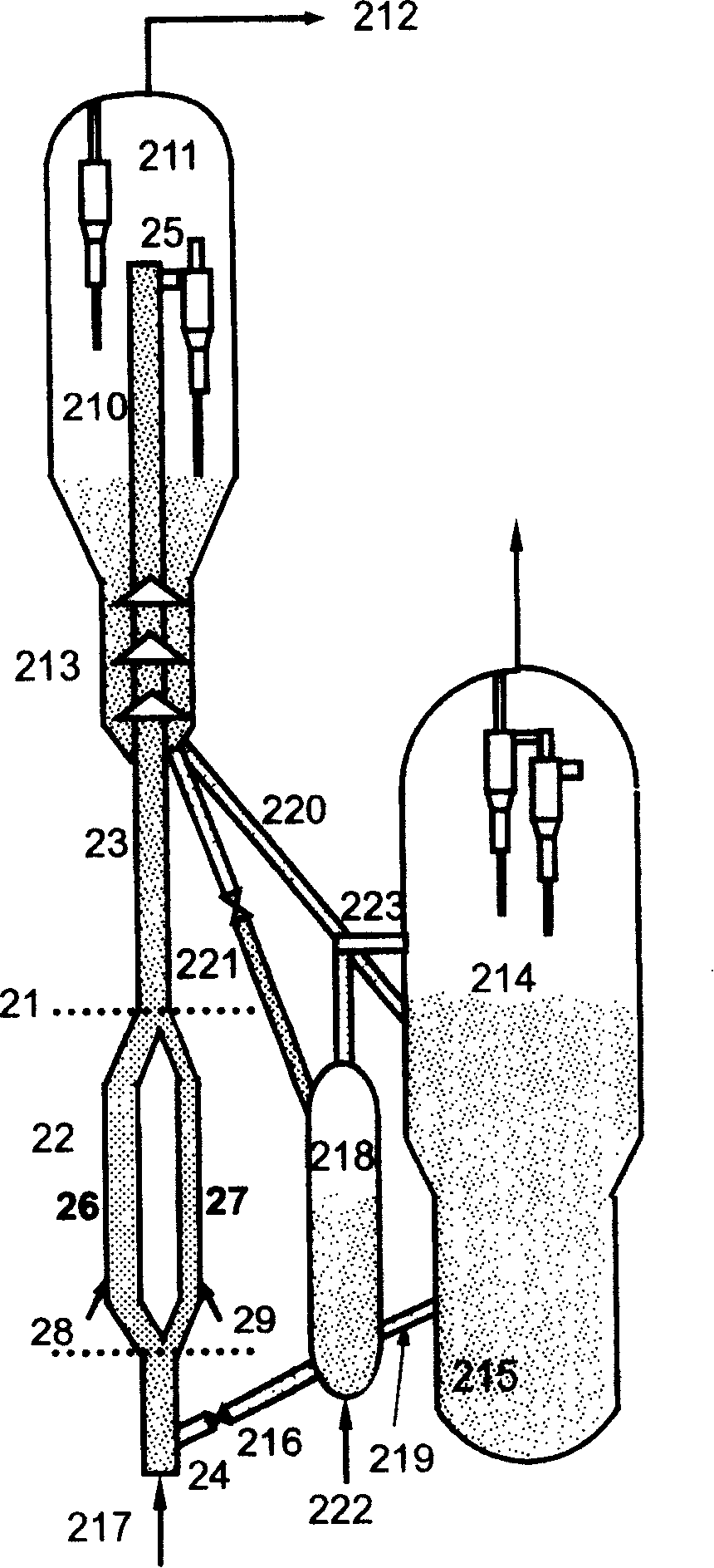 Method and apparatus for processing coked waxy oil