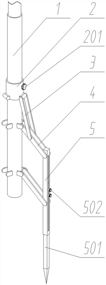 Geological profile measuring device