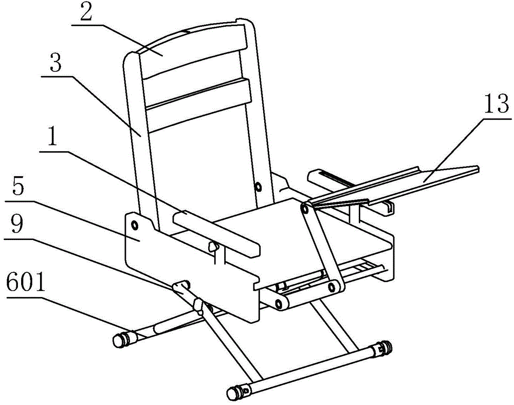 Folding study chair