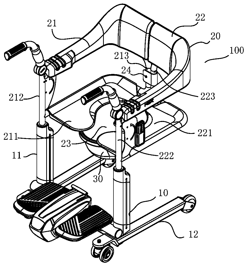 Displacement device