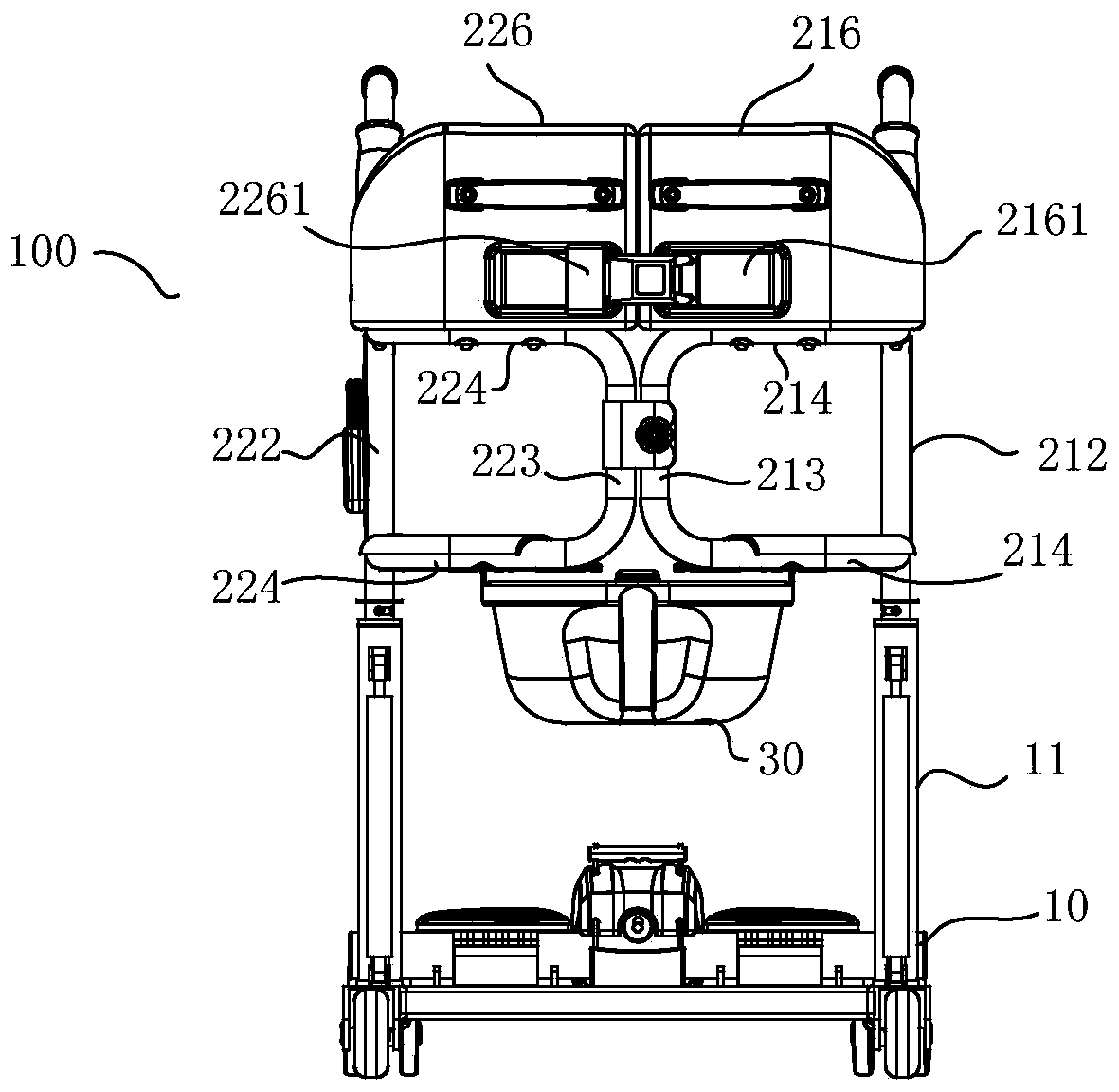 Displacement device