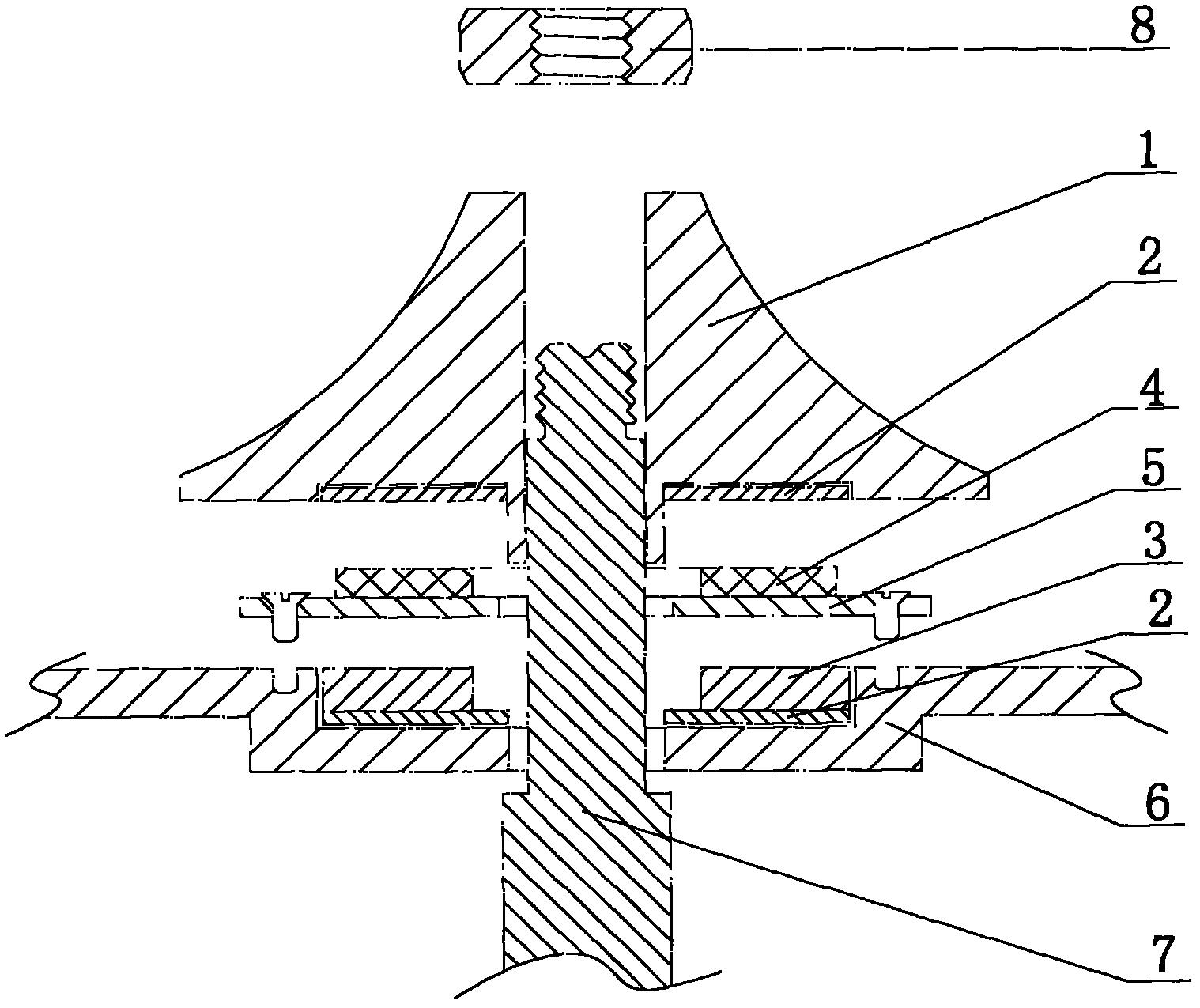 Starting-generating device for miniature turbojet engine or turbocharger